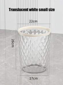 Transparent Waste Bin Set, Large Size For Home Use, Living Room PET Waste Bin With Luxury Transparent Finish - Generous Capacity, Versatile For Home, Office And Bathroom - Multicolor - View 12