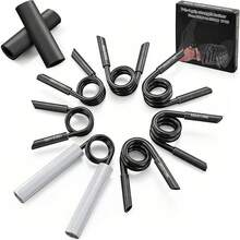 Juego de fortalecedor de agarre de mano con peso de 50 a 350 libras con paquete de, pinza de fuerza para muñeca y antebrazo, aluminio antideslizante, dispositivos de fortalecimiento de mano - 1 - Ver 1