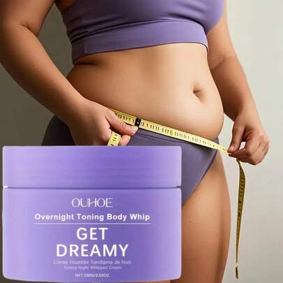 100gGET-DREAMY Firming Night Cream] 2PCS Overnight Toning Whip Firming Night Cream With Lavulic Acid, Shea Butter & Lemon|3.38fl.Oz/PCS(100ml) Brightening, Non-Greasy Moisturizer For Face, Neck, Body - Suitable For All Light Beige Types