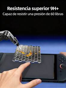 VIAJELUZ Compatible para Nintendo Switch 2 Modelo 2025 Protector Pantalla, Mica Cristal Vidrio Templado, Cobertura Total de 7.9 Pulgadas, Transparente Ultra HD, Anti-rasguños - Desnudo - Ver 5