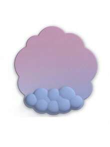 1入組雲紋萊卡和奶絲綢柔軟手腕支撐鼠標墊，遊戲鼠標墊，創意桌墊，防滑硅基，舒適記憶海綿，彈性手腕托墊，減輕電腦手腕疲勞 - 彩色 - 查看 11