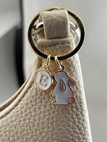 Y2K Rabbit Keychain, Personalized Gift For Girls - White Rabbit - View 7