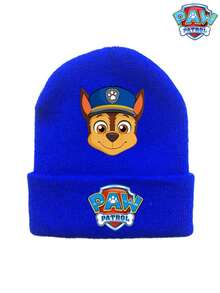 1pc Paw Patrol Cartoon Cute Print Knit Hat, Warm, Matching, Decorative, Fashionable, Autumn/Winter Hat, Suitable As Gift, Christmas Present - Multicolor - View 5