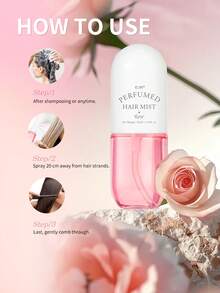 香氛护发喷雾 - 7 种香味可选，持久留香，专为女性和女孩设计，令秀发亮泽柔顺，纯素配方，无动物实验，1.18 液盎司