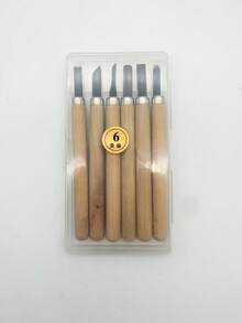 1 Set Steel & Wood Carving Tools, Handmade Woodworking Sculpture Carving Knives With Storage Box - Multicolor - View 7