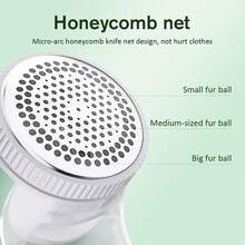 1 件装电动织物剃须刀、衣服剃须刀、去毛球器、毛衣绒毛修剪器，带可更换不锈钢刀片，适用于沙发和衣服（有线）