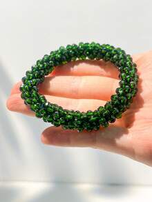 1pc Women's Colorful Rhinestone Elegant Luxury Bracelet (Color Assorted)