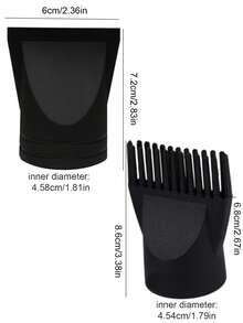 1套吹风机喷嘴附件，简约设计，多功能实用