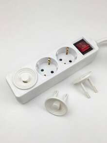 插座盖、法式防触电插座盖、电源插头保护套、插座盖、电源插座安全帽、防触电插座盖、安全插头保护套、防触电插头、带隐藏式把手的安全电源插座盖、三脚防触电电源插头、北美标准电源插座盖、绝缘保护插头 - 彩色 - 查看 4