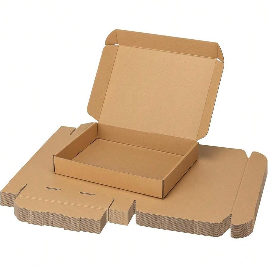 New  12x9x2 Inch Shipping Box20 Pack Brown, Tab Lock Tuck Top Mailer Boxfor Packaging Small Business, Cardboard Gift Boxfor Wrapping Mailing Present - Brown 12x9x2 Inch - View 1