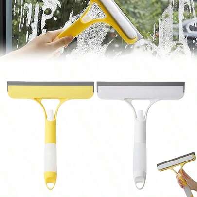 3-In-1 Car Cleaning Brush, Multi-Functional Rubber Scraper With Water Spray Function, Suitable For Cleaning Windows And Car Glass, Car Accessories, Car Wash And Care, Wiper