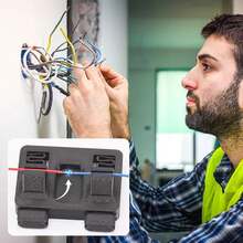 免手持操作电焊夹具，带电极夹和导线，适用于氩弧焊和点焊 - 黑色 - 查看 6