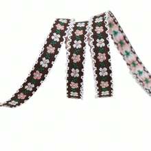 Chinese Style Floral Trim Ribbon, Vintage Embroidered Ribbon Variety, DIY Handmade Bow Hair Clip Clothing Accessories Ribbon