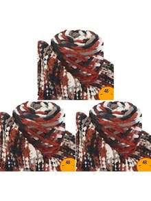 1/3pcs Chunky Chenille Yarn For Knitting, 1 Ply Jumbo Ice Yarn Bulk 100g Skeins, Soft DIY Crochet Thread For Blankets, Slippers, Hats, Scarves Handmade Craft Supplies Christmas Gift - Multicolor - View 49