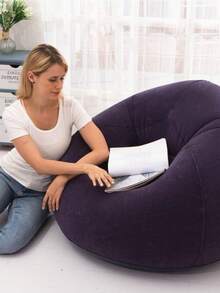 Giant Suede Pouf 99*83 Without Filling, Immediate Shipping - Azul - Ver 5