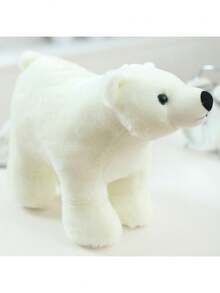 这款白色北极熊拥有灵动的耳朵和柔软的身体，适合摆放在床上、桌面上以及作为家居装饰。它是送给女孩和青少年的生日和情人节的理想礼物，采用耐用的毛绒材料制成。 - 彩色 - 查看 1