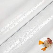 1 Roll, Self-Adhesive White Marble Window Sill Stickers, Waterproof & Moistureproof-Suitable For Furniture, Cabinets, And Threshold Renovation - Easy-To-Stick White Marble Pattern, Window Upgrade | Water-Resistant Coating - White - View 4