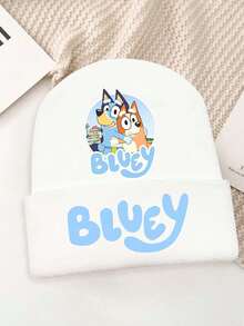 Bluey卡通针织帽，男女皆宜，可爱嘻哈风男女针织帽 - 彩色 - 查看 4