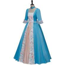 Women's Suit For Erika Cosplay Adult Princess Dress Costume Full Set - Màu xanh lam - Xem 3