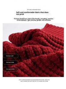 Women's Knitted Scarves - Autumn & Winter, Korean-Style, Versatile, Thickened Warm Shawls, Elegant Ambience, Student Neck Wraps1pcs - Multicolor - View 7