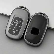 适用于2022-2023款思域、雅阁、CR-V、HR-V、Pilot的高品质TPU钥匙扣保护套 - 耐用汽车配件 - 鈦金灰 - 查看 8