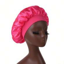 2 Piezas/1 Pieza Gorro de seda para dormir, gorros de satén, gorro de dormir de seda con banda elástica suave, envoltura de cabello de seda para cabello rizado
