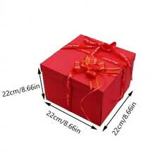 Caja sorpresa de explosión DIY con tapa con bisagras - Mecanismo de sorpresa de explosión, adecuado para cumpleaños, Día de San Valentín, Año Nuevo, Ramadán, propuesta, compromiso, fiesta y otras ocasiones - Caja de regalo con tema de fantasía (Caja trampa de explosión de papel) - Multicolor - Ver 5