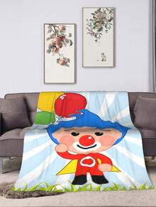 Plim Plim Blanket Luxury Anime Flannel Blanket - Ultra Soft Cartoon Print, The Perfect Gift For Any Occasion, Christmas, Birthday, For Home, Camping & Travel Use - Black - View 7