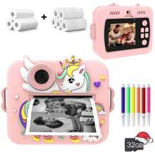 2025 New Kids Instant Print Camera, Digital Camera For Girls Boys Christmas Birthday Gifts With Rolls Refill Paper &Color Pen, Selfie Digital Camera With 1080P Videos,Instant Camera For Children, Toddler Portable Travel Camera Toy For 3-9 Year Old Boys Girls, Ideal Travel Photo Toy For Creativity And Fun(Two Options To Choose From:Single Machines Or 32GB Card Sets)-New Year, Halloween,Perfect Christmas & Birthday Gifts, - QJH-multicolor-x7D - View 17