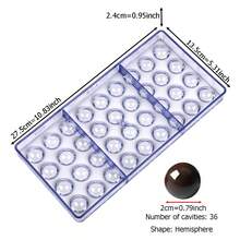 Pyramid, Starry Sky Sphere Shaped Chocolate Molds, Handmade Candy Molds, Fondant Tools, Filled Candy Molds, Plastic Molds, Professional Chocolate Tools, For Personal, Dessert Shops, Workshops, Etc.; Various Round, Pyramid And Other Shaped Small Candy Molds - Baby Blue - View 2