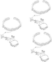 Pulsera De Estilo Antiguo Dedo Brazalete Pulsera De Plata Cadena De Pulsera De Decoración De Muñeca Pulsera De Joyas De Muñeca Aleación - 3 - Ver 10