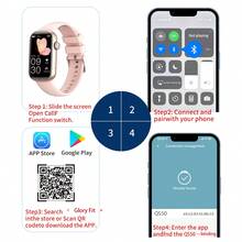 Montre connectée mode LIGE pour femmes, bracelet en silicone, plus de 100 modes d'entraînement, écran 1,47 pouces, notifications météo, cadrans personnalisables, suivi d'activité - 1 Set - Voir 10