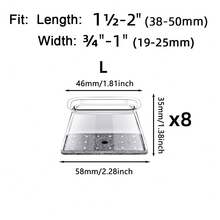 8/16/24 件装椅腿地板保护垫，防噪音家具垫，防刮擦椅套，耐用硅胶家具滑垫，保护地板、桌椅，适用于厨房、客厅和餐厅家具