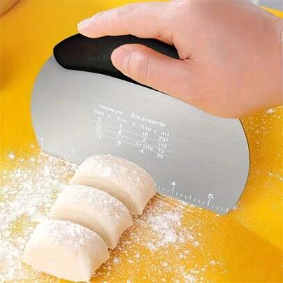 Stainless Steel Dough Scraper - Multifunctional Baking Tool, Suitable For Pastries, Breads, Etc. - Food Kitchen Gadget For Holidays