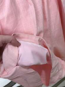 Women's Shirt And Shorts Set With Lining - 粉色 - 查看 5