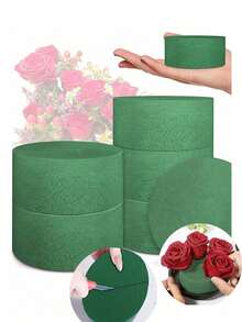 10pcs Floral Foam, Green Wet & Dry Floral Foam, Suitable For Fresh Or Artificial Flowers, Florist Supplies, Applicable For Wedding, Birthday And Home Decor, Autumn Bedroom Decor, Autumn Room Decor, Autumn Home Decor, Wedding Supplies - Multicolor - View 6