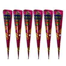 Temporary Henna Tattoo Paste Natural For Skin Creative Intricate Body Art For Festivals & Special Occasions Brown Color Tattoo Cone Cream - Brown - View 9