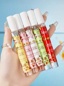 Set de 5 piezas de 10ml de Spray de Fragancia de Flores - Aroma Natural Duradero y Fresco, Ambientador Portátil para Fiestas y Ocasiones, Regalo de Cumpleaños Perfecto para tu Mejor Amiga - Diversas fragancias florales - Ver 5