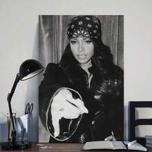 Framed 1pc Vintage 90s R&B Rap Canvas Poster -  Hip-Hop Music Art With Retro Style, High-Quality Wooden  Wall Decor For Bedroom, Living Room, Or Dorm, Perfect Gift For Music Lovers For Home  Office  Durable Seasonal Decoration For Christmas  New Year's  Year Round Use  Ideal Gift For Holiday - 框架 - 查看 1