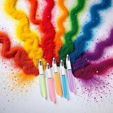 5 Pcs Ballpoint Pen Multicolor Pen 4 Color - In - 1 Retractable Ballpoint Pen Student Game Reward Pen, Pens And RefillsMulticolor - 彩色 - 查看 4