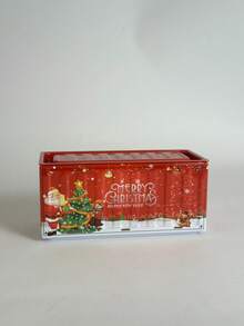 Mini cutie metalică de 11 cm, cadou de Crăciun pentru studenți, decorațiune de sărbători, recipient de depozitare - Verde inchis - Vizualizare 10