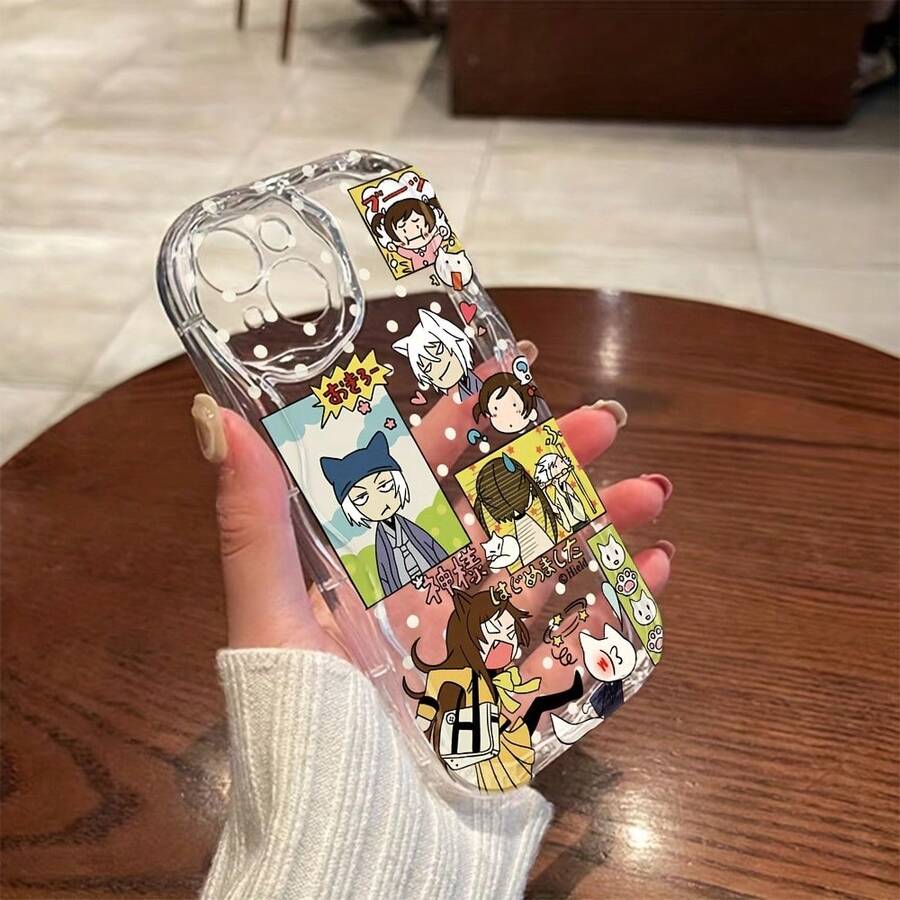Funda para 17 16e 16 15 14 13 12 11 Pro X XR XSMAX 8 Plus - Anime K-Kamisama K-Kiss, TPU Suave Anticaídas, Estilo Kawaii,Estuche Ligero,Material Flexible,Fans del Anime,Artículo de Colección - transparente - Ver 1
