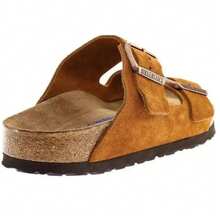 Birkenstock Unisex Arizona Sandals Soft Footbed - 貂 - 查看 3