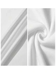 Men's Loose Fit White Strong Hoodie Quality Fabric, Loose Fit, Comfort Fit, Casual, Graphic Design - White - View 6
