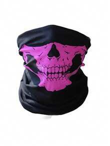 1个/2个/3个/5个装透气骷髅头面罩，无缝拉夫布面罩，多功能户外骑行围巾 - 彩色 - 查看 17