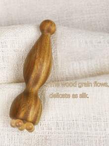 1 件紫檀角眼霜棒、面霜棒、莲子眼部按摩真檀香眼部穴位按摩放松眼部护理