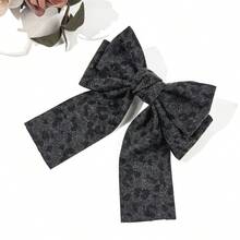 豹纹蝴蝶结发夹 - 复古时尚女孩发夹，时尚发饰 - 彩色 - 查看 8