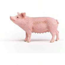 Farm World, Juguetes realistas de Animales de Granja para nios de 3 aos en adelante, Figura de Juguete de Cerdo, 2.3 Pulgadas - Multicolor - Ver 3