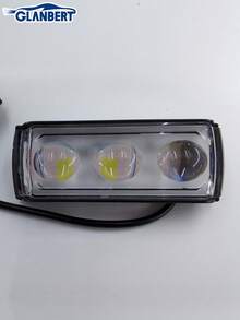 GLANBERT Motorcycle LED Lens Light, Motorcycle LED Light Bar Auxiliary Light, Super Bright Dual Lens Light, Multiple Color Modes, Universal Fit For Motorcycle, Electric Bicycle, Car, Truck, Enhanced Long-Range Visibility - Multicolor - View 10