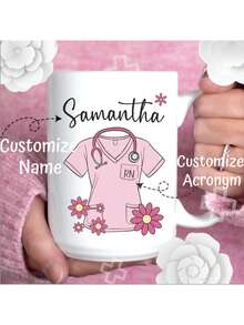 Valentinstag Geschenk, Muttertags Geschenk, Vatertags Geschenk, Personalisierte Tasse für Gesundheitsdienstleister, Personalisierte Krankenschwester Tasse mit Namen, Süße Gänseblümchen Tasse, Geschenk für Krankenschwester, Pflegestudent, Krankenschwester Abschluss Leicht zu reinigen, Exquisit, Hochwertige Personalisierte, Einzigartige Ideale Geschenke für Sie, Ihn, Freund, Freundin, Vater, Mutter, Familie, Freunde, Schüler, Arbeiter, Schule, Zuhause, Büro, Multifunktional, Dekorativ, Wiederverwendbar, Exquisit, Stilvolle, Hochwertige, Farbige, Moderne, Personalisierte, Einzigartige, Ideale Geschenke für Ihn, Ideale Geschenke für Sie, Freund, Vater, Freundin, Mutter, Familie, Freunde, Teeraum, Zuhause, Garten, Büro, Für Jahrestage, Für Valentinstag, Für Muttertag, Für Geburtstage, Für Vatertag, Für Abschluss, Für Hochzeiten, Für Einweihung, Personalisierte Tassen, Zuhause Auffrischen, Weihnachtsdekoration, Herbst Zuhause Auffrischen